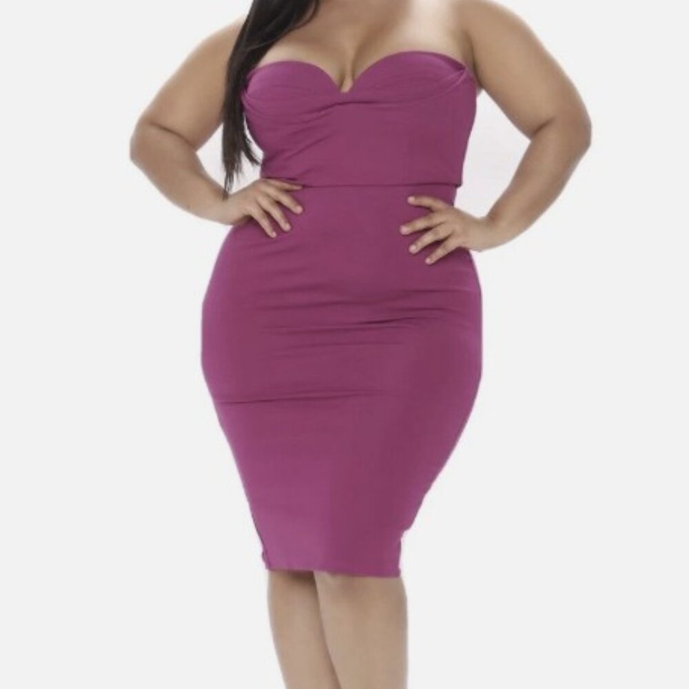 Strapless Midi Dress